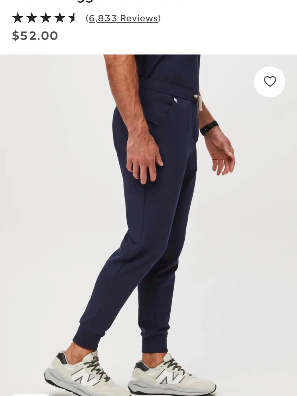 NWOT Figs Navy Jogger Scrub Pants